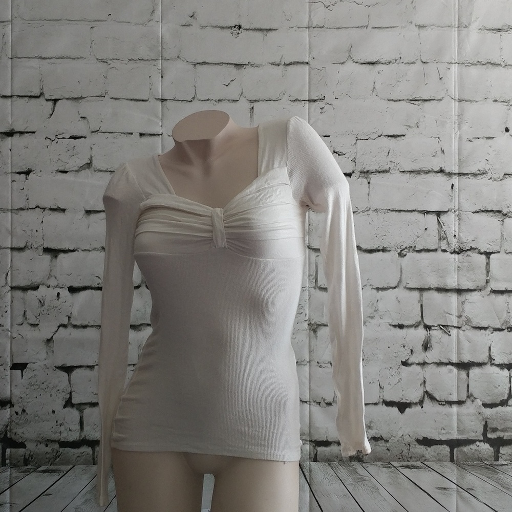 Long Sleeve Ribbed Derek Heart Top size small